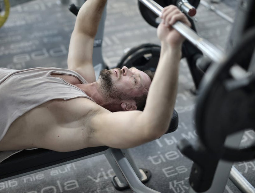 image of man doing Decline Barbell Chest Press