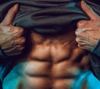 image of man with 6 pack abdominal shape