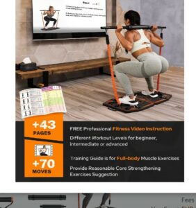 Gonex Portable Home Gym Workout Equpment -What is The Best Home Fitness Equipments To Lose Weight From Home?