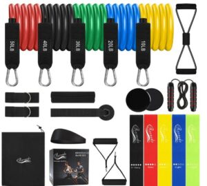  resistance band set -What Are The Small Home Exercise Equipments To Train & Lose Excess Calories?