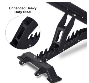 DERACY Deluxe Adjustable Weight Bench  -What Is The Best Professional Utility Weight Bench For Heavyweight Affordable?