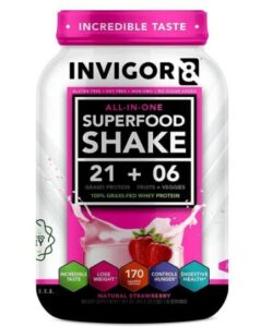 INVIGOR8 Superfood Protein Powder -What Is The Best Healthiest Natural Whey Protein Powder Recommended For Weight Loss?
