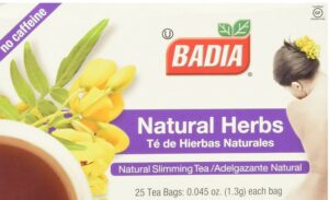 Badia - Natural Herbs Natural Slimming Tea Caffeine-Free - What Natural Tea Is The Best For Weight Loss On Amazon?