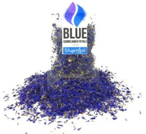 Pure Blue Cornflower Petals - Dried, Grown In Germany - Naturally Grown Herb Flowers For Homemade Lettuce, Tea Blends, Bath Salts, Gifts, Crafts (Centaurea Cyanus) -What Is The Best Natural Blue Tea To Take For Weight Loss & Blood Pressure?