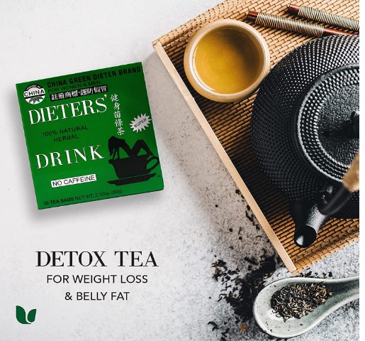 Uncle Lee’s Dieters Detox Tea for Weight Loss and Belly Fat - Chinese Green Slim Tea With Senna Leaves