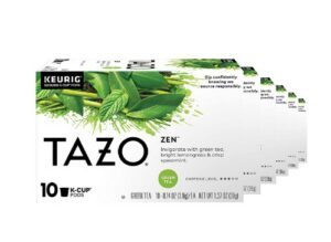 Tazo K-Cup Pods For an Invigorating Cup of Green Tea Zen Tea Helps You Feel Focused and Zen 10 Count, Pack of 6 -What Green Tea is the Best For Weight Loss & Belly Fat?