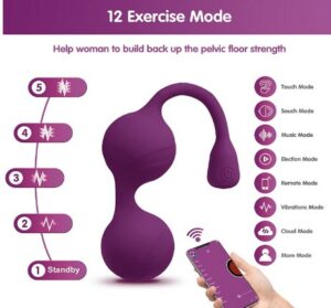 Kegel Exercise Balls for Women with App Control, New Upgraded Kegel Exercise Product, Premium Silicone, Tightening & Strengthen for Bladder Control -What Is The Best Kegel Exercisers For Postpartum On Amazon?