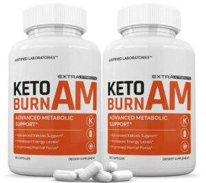 Keto Burn AM Pills Includes Apple Cider Vinegar goBHB Exogenous Ketones Advanced Ketogenic Supplement Ketosis Support for Men Women 120 Capsules (3) -What's The Best Weight Loss Keto Supplement Pill For Men