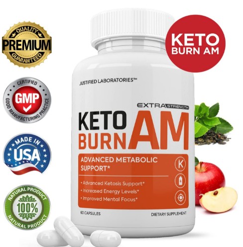 Keto Burn AM Pills Includes Apple Cider Vinegar goBHB Exogenous Ketones Advanced Ketogenic Supplement Ketosis Support for Men Women 120 Capsules (3) -What's The Best Weight Loss Keto Supplement Pill For Men