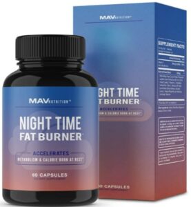 MAV Nutrition Weight Loss Pills Night Time Fat Burner for Women & Men _ Sleep Aid Diet Pills, Appetite Suppressant, Metabolism Boost, Carb Blocker; 60 Count -What Healthy Pills Recommended For Fat Burning?