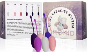 My Wild Orchid Kegel Exercise Weights for Women- Used for Pelvic Floor Strengthening & Bladder Control - Set of 6 Premium Medical Silicone Kegel Balls -What Is The Best Kegel Exercisers For Postpartum On Amazon?