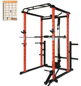 The Best 5 Weight Rack Cage For Home Gym RitFit Power Cage with Optional LAT Pull Down and 360° Landmine, Weight Bench, 1000LB Capacity Power Rack Full Home Gym for Weightlifting, Come with J-Cups,Dip Bars and Other Attachments