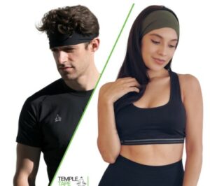 Temple Tape Headbands for Men and Women - Mens Sweatband & Sports Headband Moisture Wicking Workout Sweatbands for Running, Cross Training, Yoga and Bike Helmet Friendly Specially blended materials provide all grip, and no slip | the sweatband stays comfortably on your head during the entire workout so you can focus on whatever you're doing - not worrying that your headband will slip