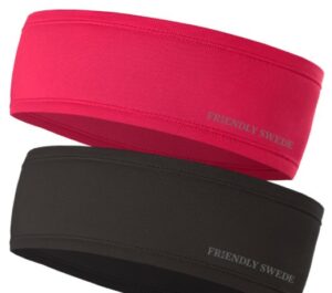 The Friendly Swede Ear Warmer Headband for Women and Men- 2-Pack, Sports Headband for Outdoors, Running, Cycling, Hiking - Ideal as Liner Under Helmets The headbands are ultralight, wrinkle-free and durable. They are very comfortable and because of their thin material, they are especially beneficial for runners all year around.