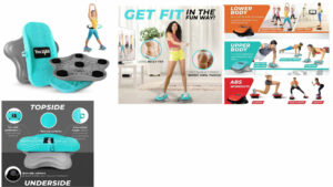 Yes4All Ab Twister Board, New Generation of Waist Twisting Disc, Twist Board, Twisting Stepper for Aerobic Exercise, Full Body Toning Workout, Noise-Free, 2pcs in a Box
